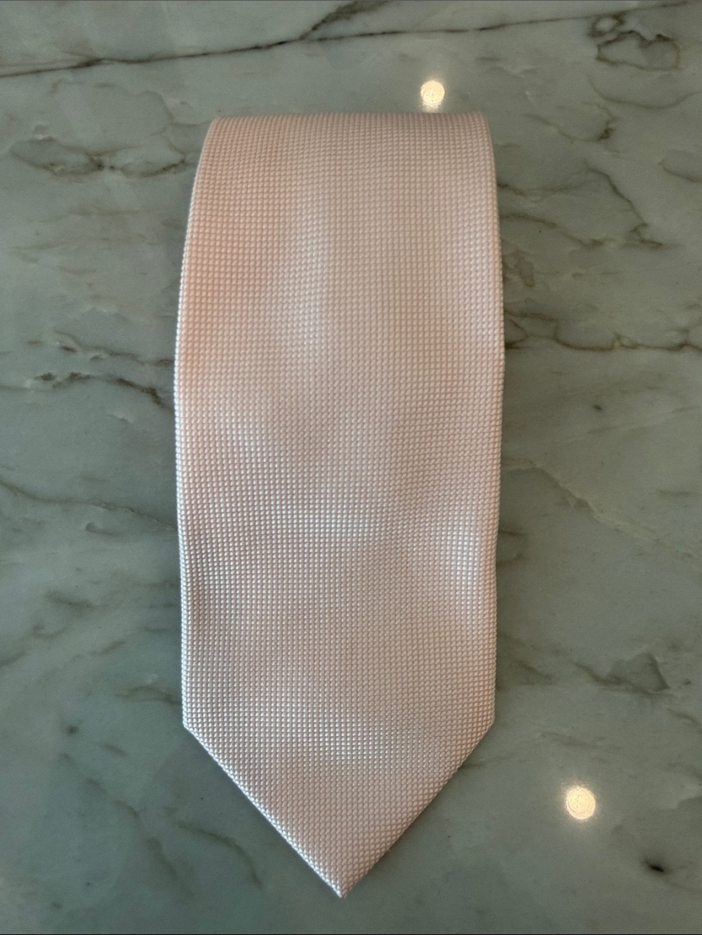 Charvet Pale Pink Textured Woven Tie